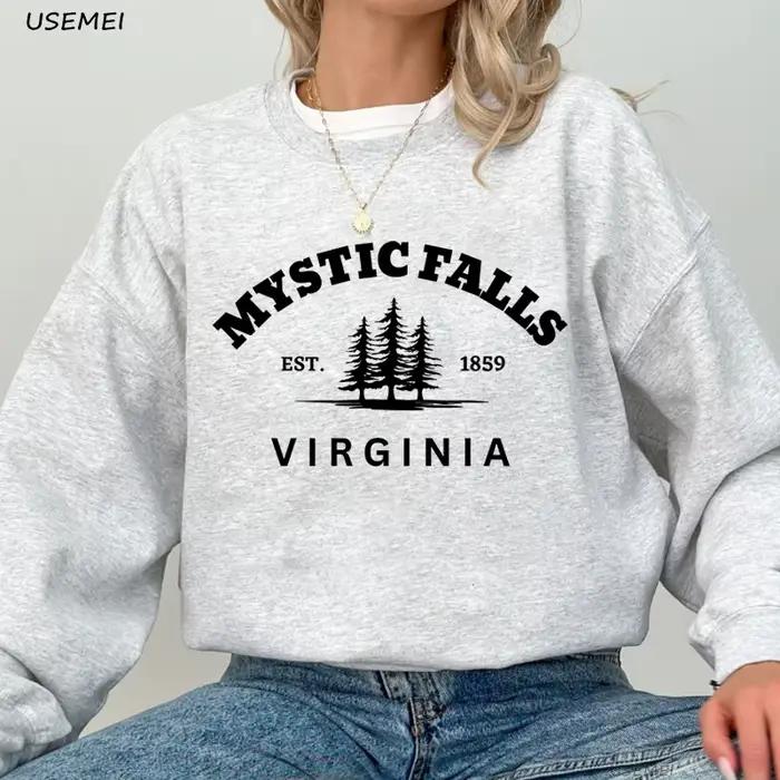 Sweat-shirt à manches longues Mystic Falls Vampire Diares