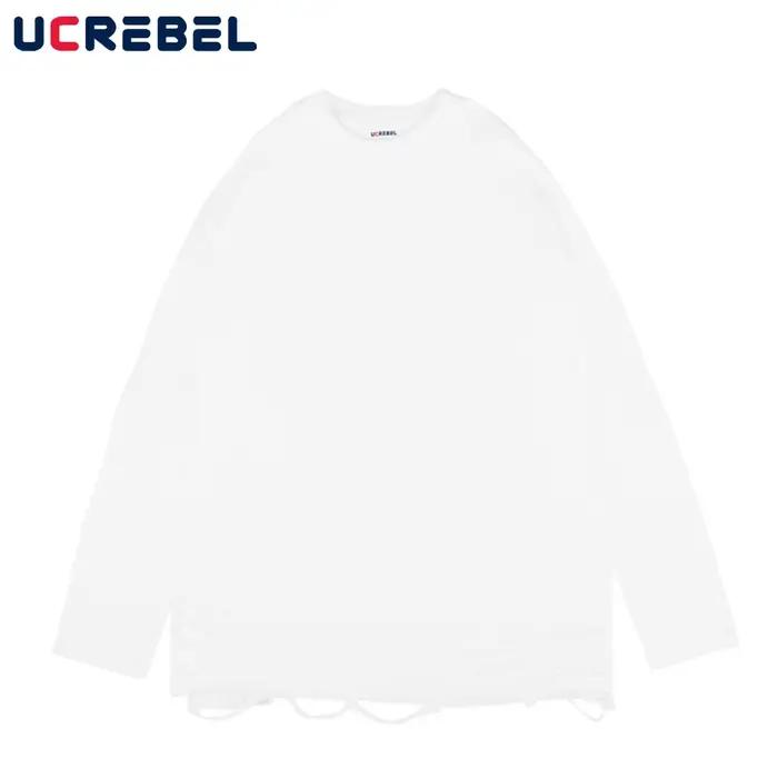 T-shirt à manches longues à col rond pour hommes