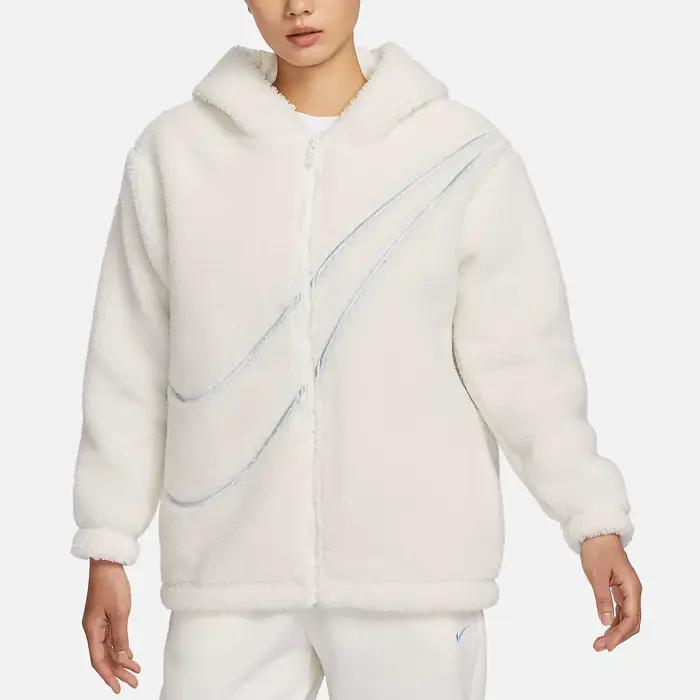 Nike officiel véritable 2024 nouveau vêtement de sport pour femmes décontracté chaud veste à capuche FZ6536-133