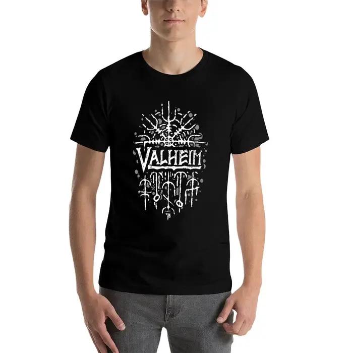 Valheim T-Shirt t-shirts drôles coton homme T-Shirt concepteur T-Shirt
