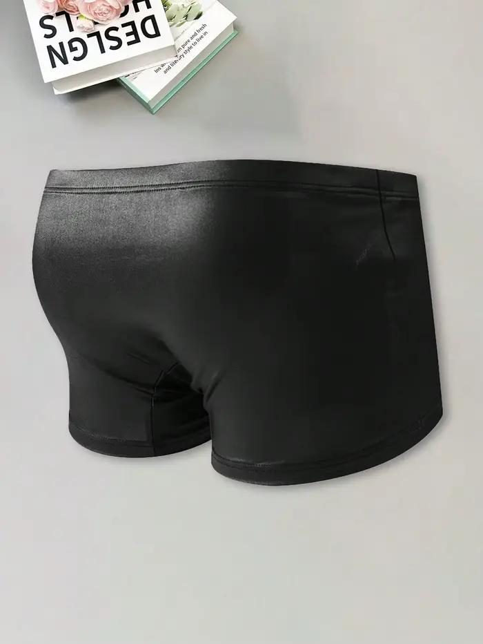 Sous-vêtements en cuir taille basse pour hommes