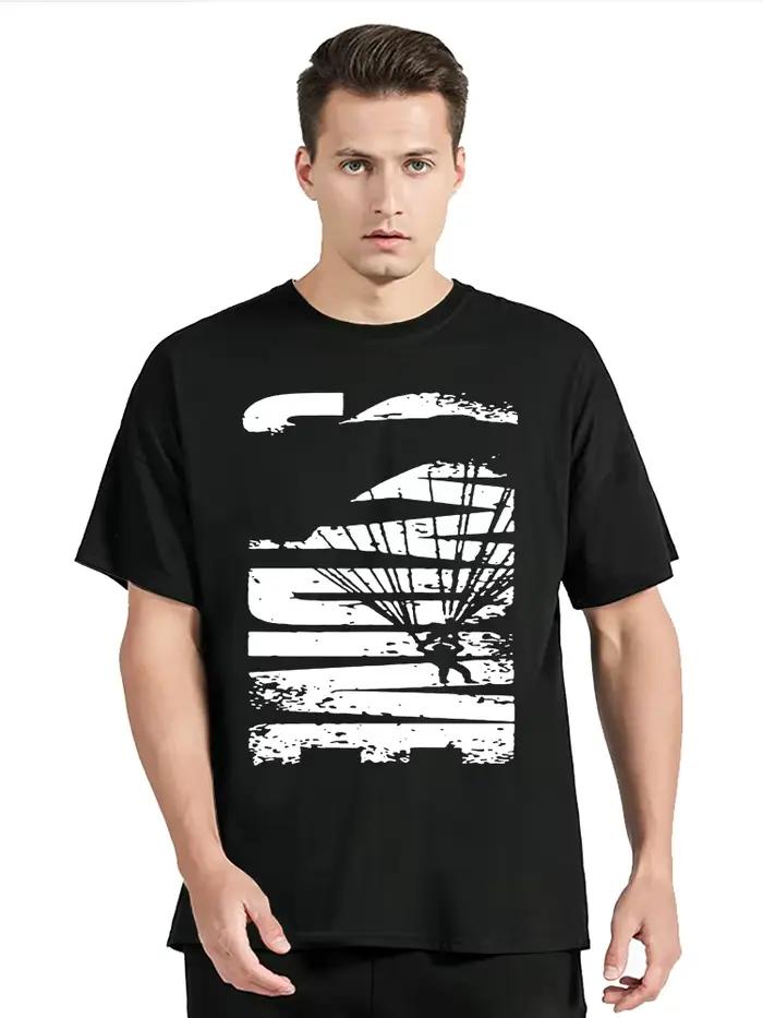 T-shirt col rond unisexe, en coton, décontracté, à la mode, nouveauté, sky3/4 skyinstrucvintage, été