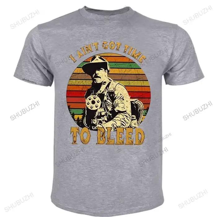 Mâle noir t-shirts Blain prédateur je n'ai pas temps de saignement Vintage hommes