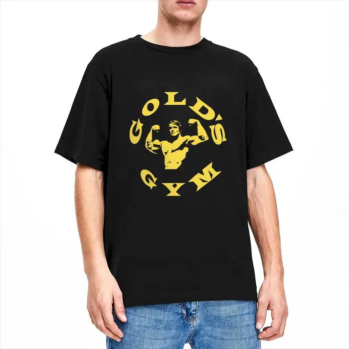 T-Shirts pour hommes Arnold Schwarzenegger Golds Gym