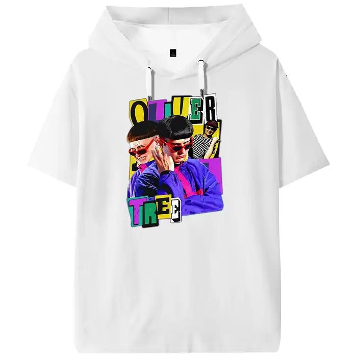 T-shirt à capuche en polyester à manches courtes Oliver Tree 1993-2026