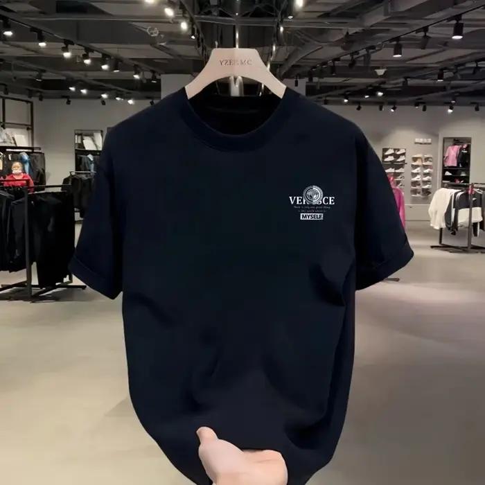 T-shirt imprimé tendance 2026 – Luxe léger haut de gamme en soie et coton pour hommes et femmes – Chemises