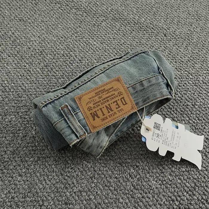 Lyocell – pantalon en denim drapé pour hommes