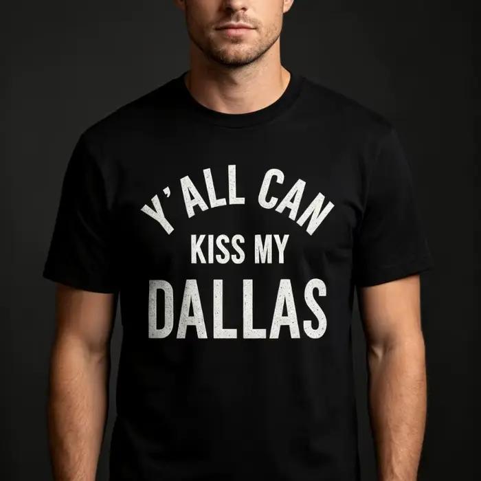 T-shirt Erling Haaland Y'all Can Kiss My Dallas Merch 2026 pour hommes et femmes