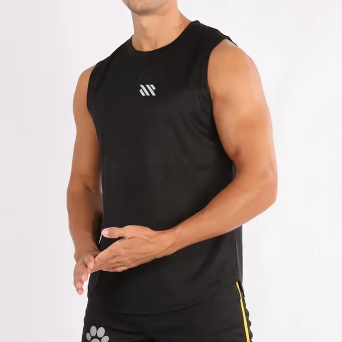 GITF gilet de musculation pour hommes entraînement de gymnastique maille Fitness chemise sans manches vêtements de
