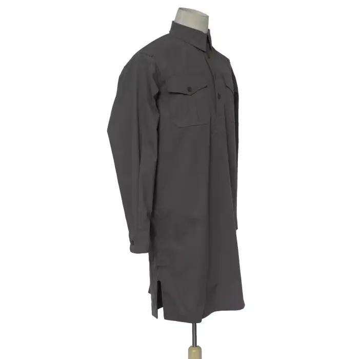 Chemise EMD en tissu de coton, gris foncé