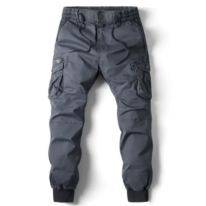 Pantalon Cargo hommes Jogging pantalons décontractés coton pleine longueur tactique militaire