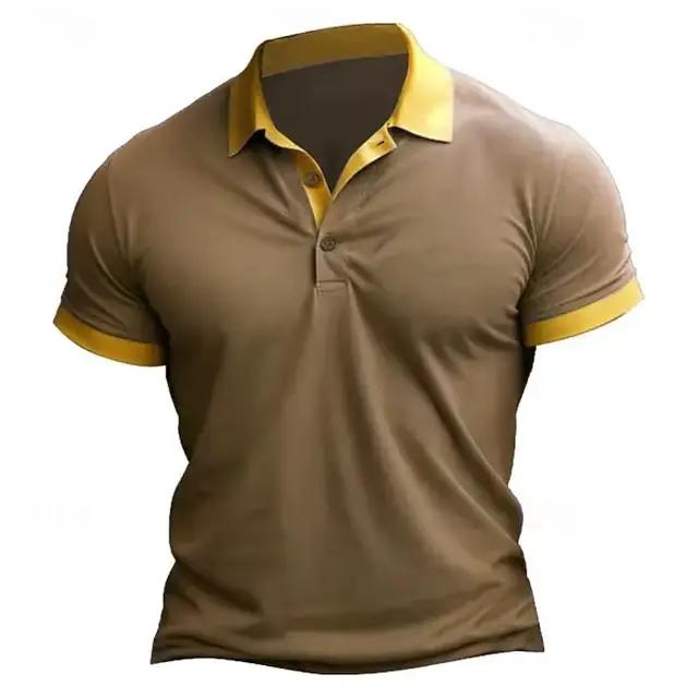 Polo tendance 2026 style simple pour homme – T-shirt de sport décontracté et ample à séchage rapide pour l'été –
