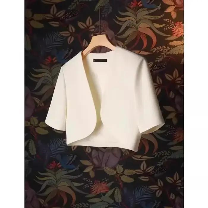 Veste courte châle pour femme