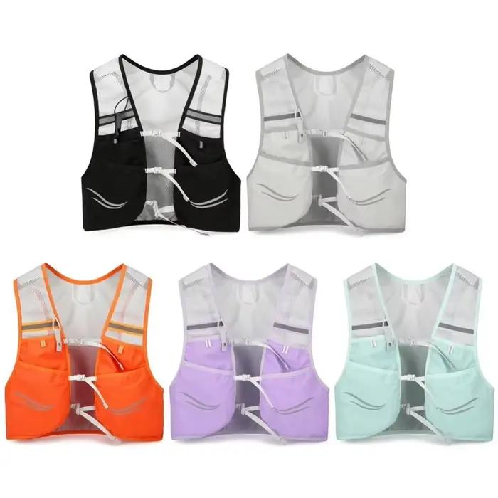 Sac à dos de trail running en nylon, respirant, fonctionnel, gilet d'hydratation ultraléger, imperméable, pour course à pied