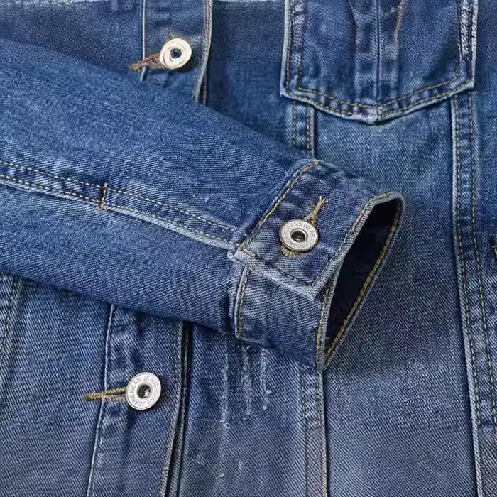 Veste en jean de couleur Pure pour femme