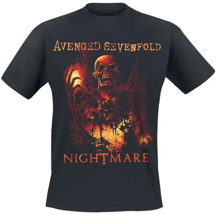 T-shirt en coton inspiré d'Avenged Sevenfold