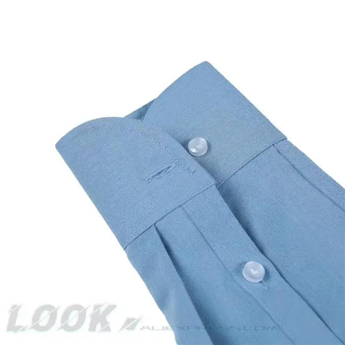 Chemise à col italien pour hommes