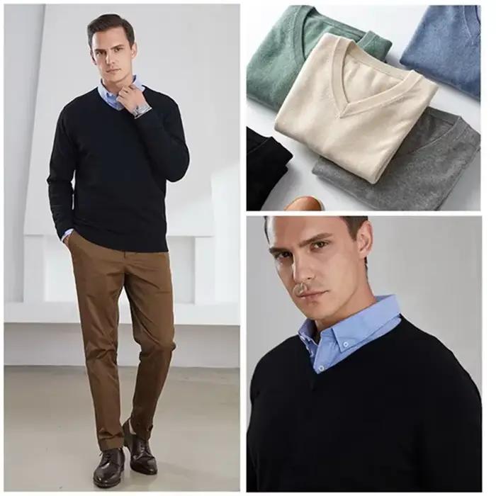 Pull en cachemire doux pour homme