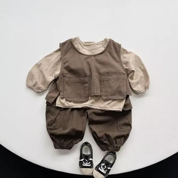 Pantalon Cargo Décontracté pour Enfant de 1 à 6 Ans