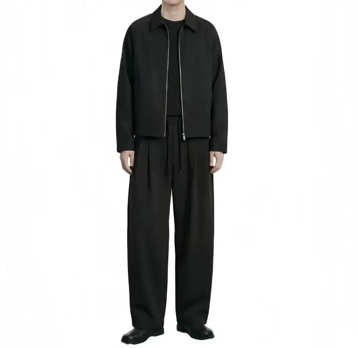 Veste Harrington de style printemps-automne 2026 pour homme, veste à col court