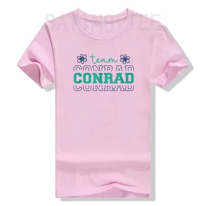 Team Conrad Floral Humor Graphic Tee