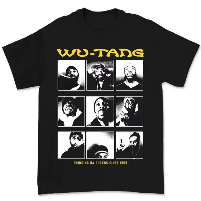 T-shirt décontracté du groupe de rap légendaire Wu-Tang Clan