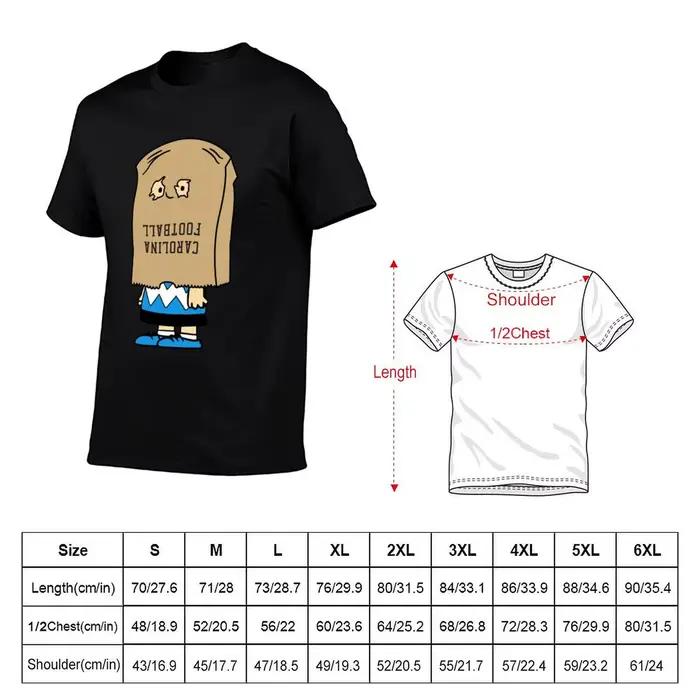 T-shirt Carolina Bag Of Shame pour homme, t-shirt slim fit pour homme, t-shirts en coton pour homme, pack de t-shirts blancs
