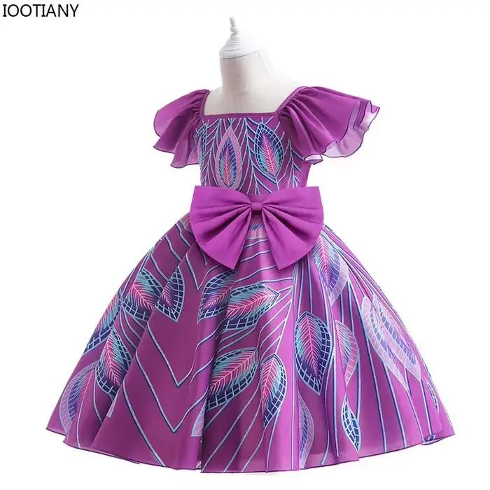 Jupes Fantasia, Anime, Dessin Animé, Princesse, Enfant, Robe de Cosplay, Enfants, Manches Volantes, Ensembles Imprimés, Halloween, Carnaval, Vêtements de Fête