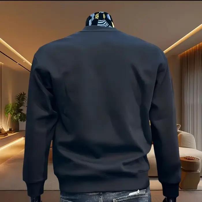 Sweat-shirts pour hommes en vente chaude, couleur unie, col rond, vêtements de sport pour l'extérieur, jogging, vêtements décontractés pour hommes, pull-over de qualité, vêtements de sport