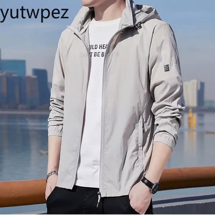 Vestes coupe-vent anti-UV UPF50+ pour hommes