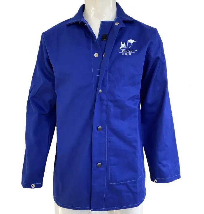 Vêtements de soudage ignifuges, combinaison en coton FR, vestes de soudage, vêtements en coton Fire Verde