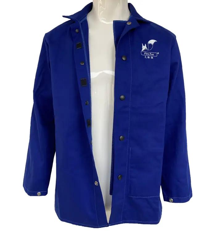 Vêtements de soudage ignifuges, combinaison en coton FR, vestes de soudage, vêtements en coton Fire Verde