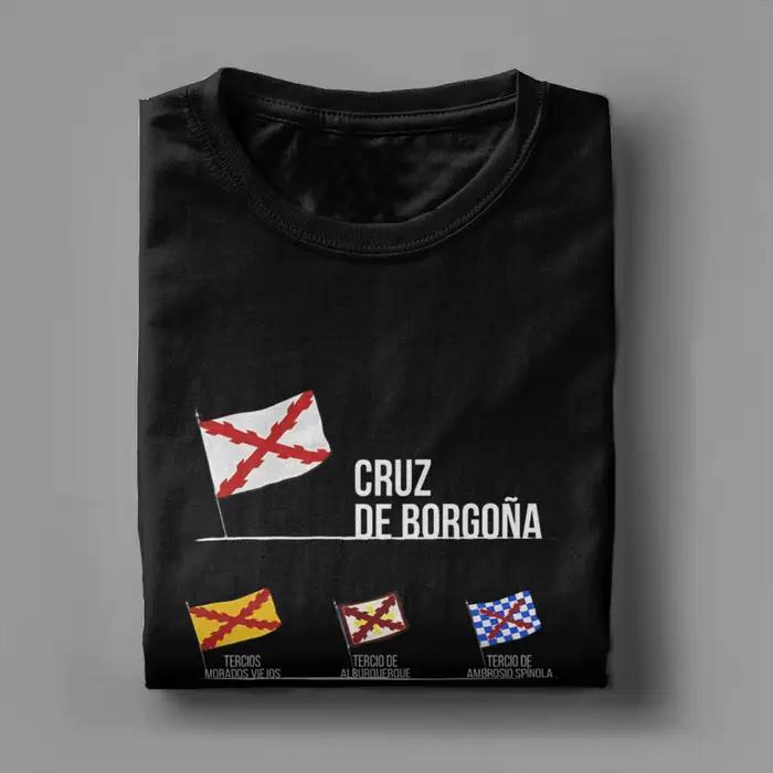 T-shirts à drapeaux croisés de Bourgogne Borgona