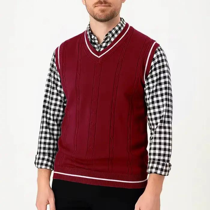 Pull sans manches pour hommes