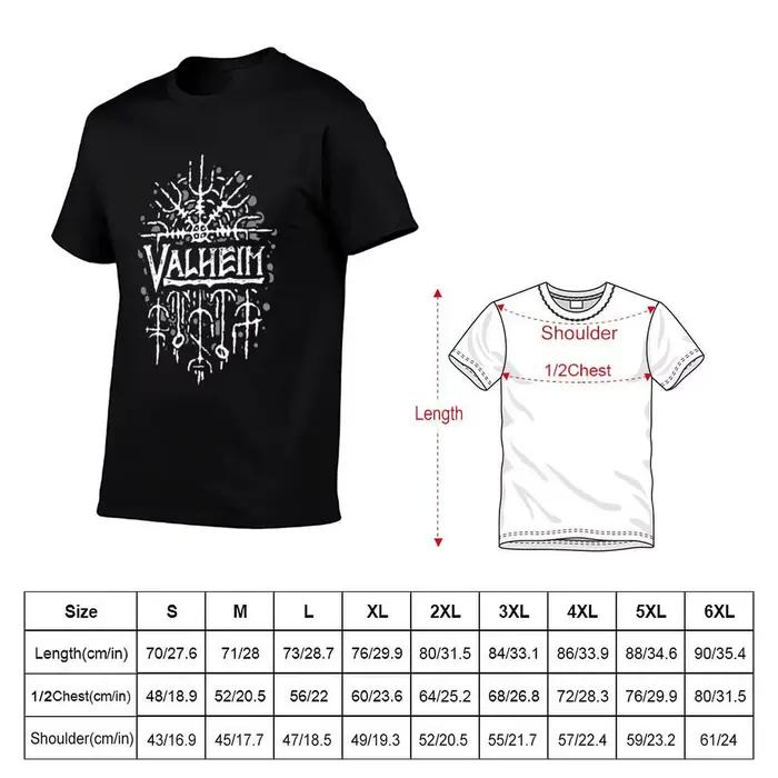 Valheim T-Shirt t-shirts drôles coton homme T-Shirt concepteur T-Shirt