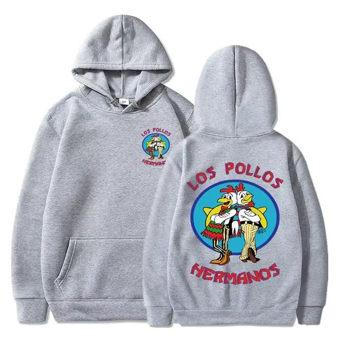 Breaking Bad sweat à capuche Los Pollos Hermanos poulet frères imprimer survêtement hommes femmes mode printemps automne polaire sweat-shirt ample