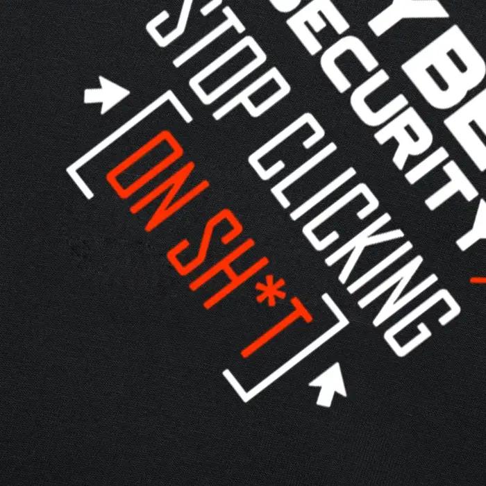 T-shirt en coton à manches courtes Don't Click Hacker pour hommes, Streetwear drôle, Cybersécurité, Cadeau d'anniversaire, Vêtements pour hommes