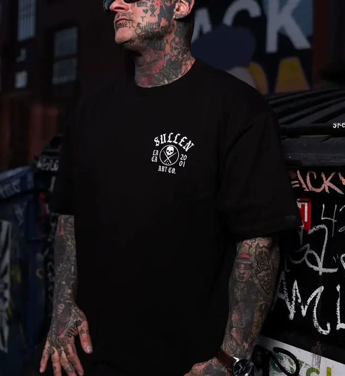 T-shirt décontracté tendance streetwear Cali Pin Up Tattoo Art pour hommes et femmes