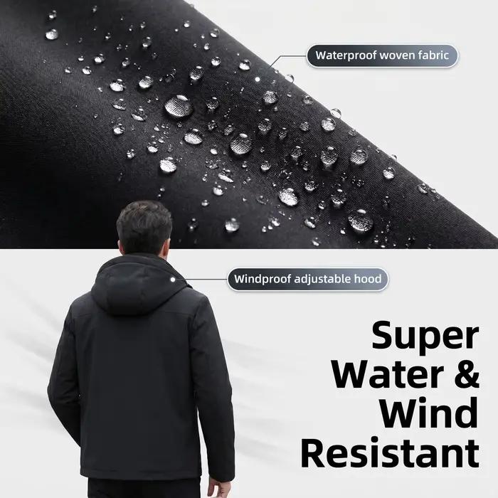 Veste à capuche pour homme avec imprimé Biohazard – Coupe-vent à capuche pour l'extérieur, imperméable et coupe-vent, manteau de travail printemps/automne