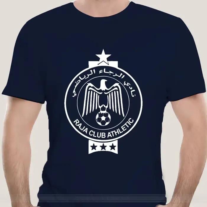 T-shirt unisexe athlétique classique Raja Club 2024 Casablanca Maroc occasion sportive supporter enthouiasme