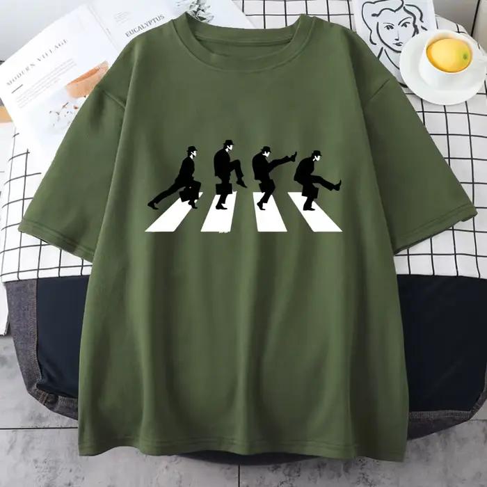 T-Shirt à Manches Courtes en Coton pour Homme