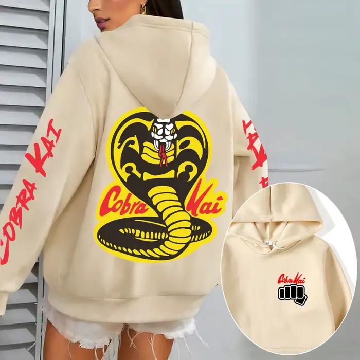 Sweat-shirt à capuche Cobra Kai pour homme, pull décontracté pour femme, dessin animé, anime, nouvelle collection automne-hiver 2026, sweat-shirt oversize pour couple