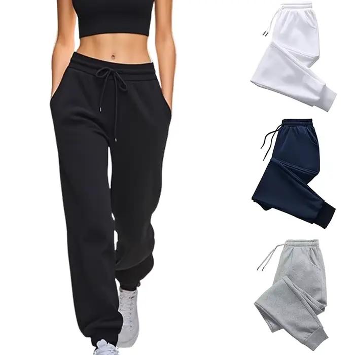 Pantalon de survêtement de couleur Pure pour femmes
