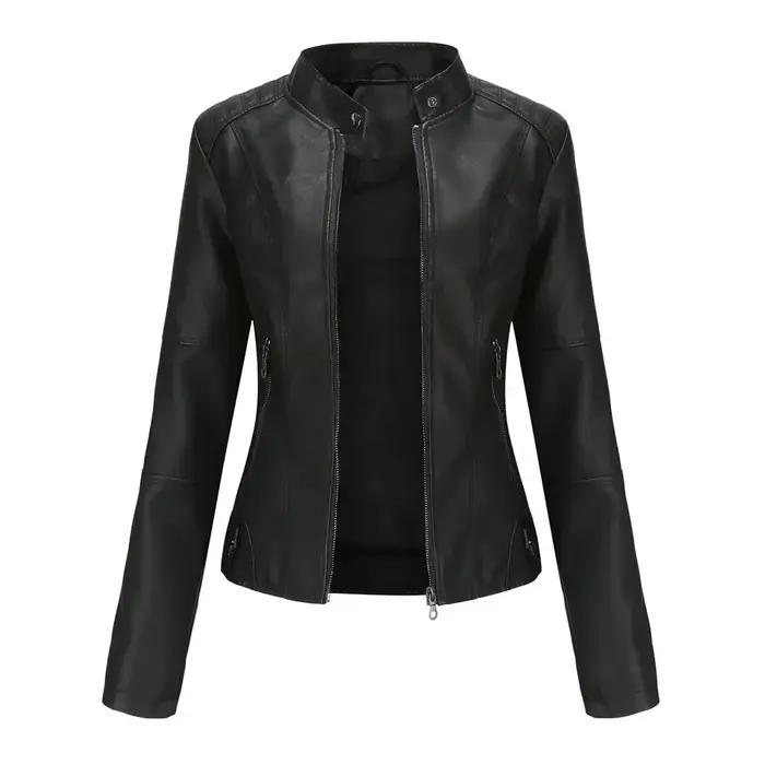 Veste en similicuir pour femme 2026 Automne Printemps