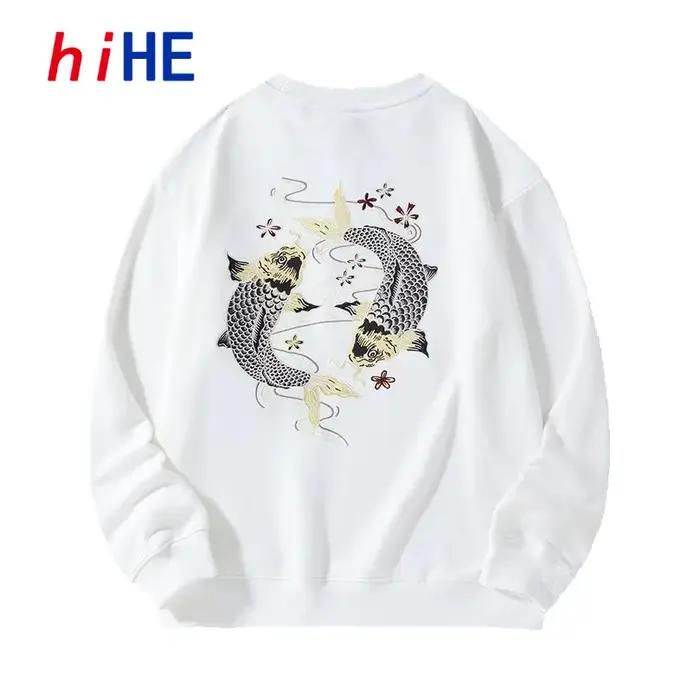 Sweat-shirt brodé en brocart pour homme