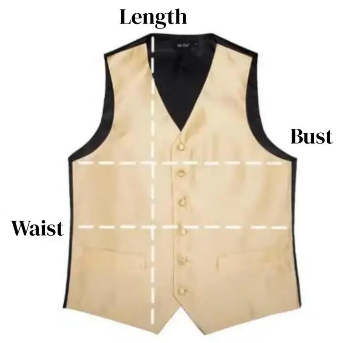 Hommes Gilet marron chevrons affaires