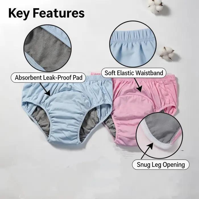 Culottes d'incontinence réutilisables et lavables en coton graphène pour personnes âgées