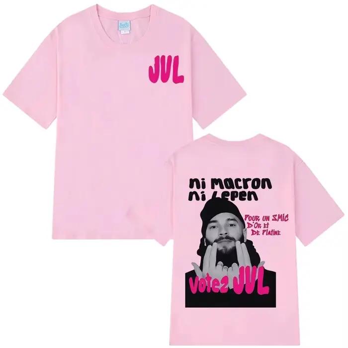 T-shirts graphiques tendance JUL pour hommes et femmes, style hip-hop, surdimensionnés, à manches courtes, décontractés, esthétiques et branchés