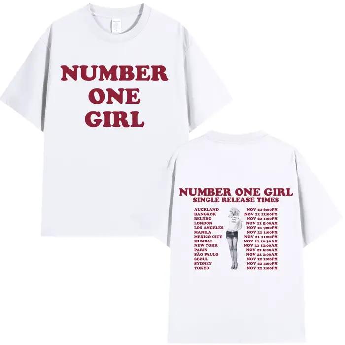 Rosé numéro un fille T-shirt hommes femmes vêtements Harajuku