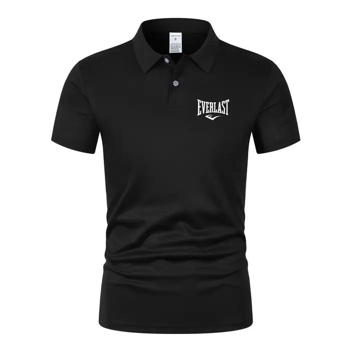 Polo homme à séchage rapide, coupe ajustée, manches courtes, respirant, décontracté, pour le sport et le fitness, nouveau style 2026